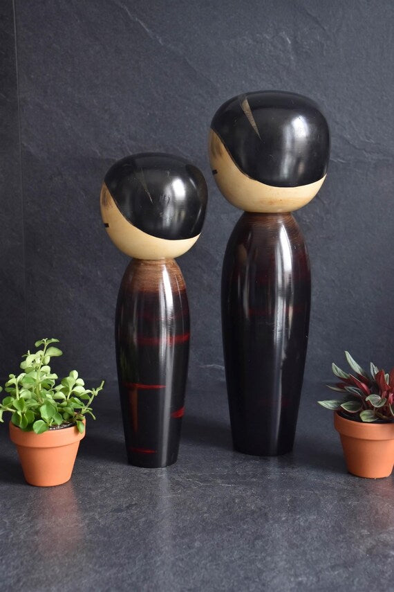 Masao Watanabe Chigo Zakura Kokeshi Pair