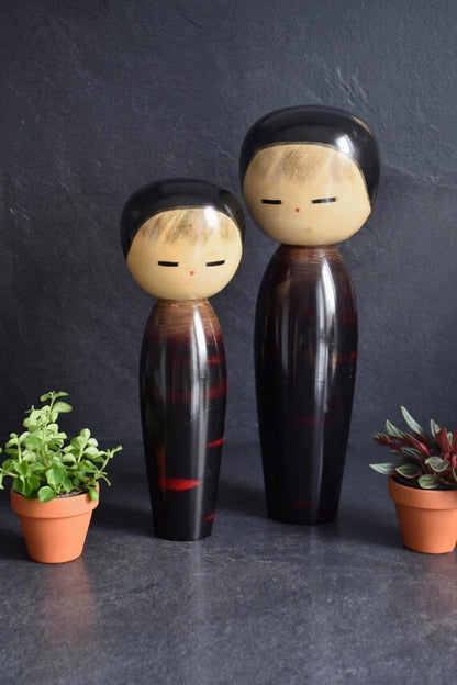 Masao Watanabe Chigo Zakura Kokeshi Pair