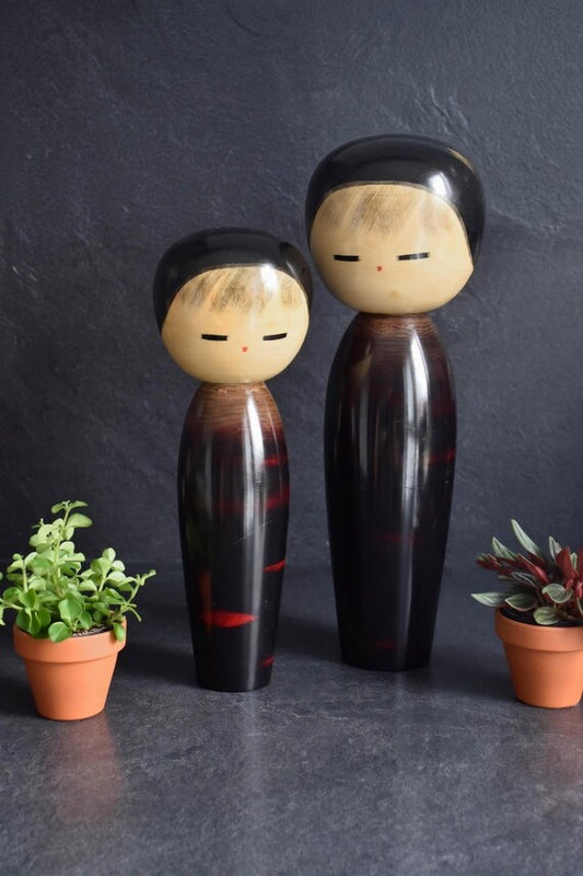 Masao Watanabe Chigo Zakura Kokeshi Pair