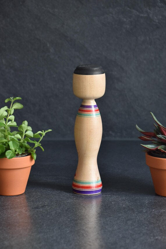 Tsugaru Kokeshi Doll By Kinichiro Sasaki