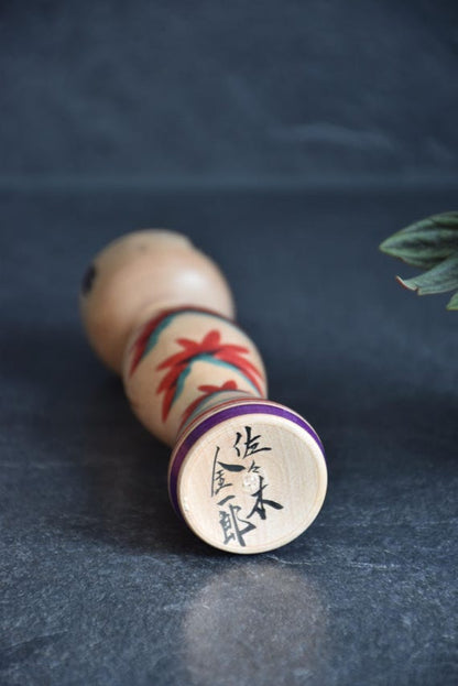 Tsugaru Kokeshi Doll By Kinichiro Sasaki