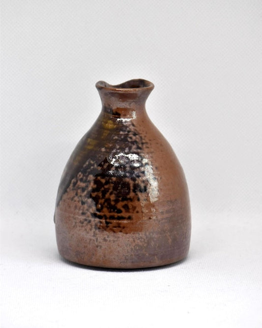Japanese Stoneware Tokkuri Sake Bottle