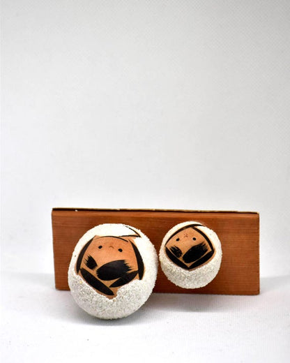 Yukinko Snow Children Kokeshi Set By Takao Kiyohara