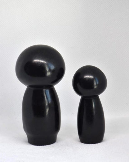 Nachiguro-Ishi Stone Kokeshi Dolls
