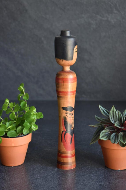 Tsugaru Kokeshi Doll By Zenji Sato