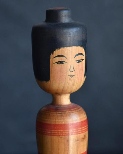 Tsugaru Kokeshi Doll By Zenji Sato