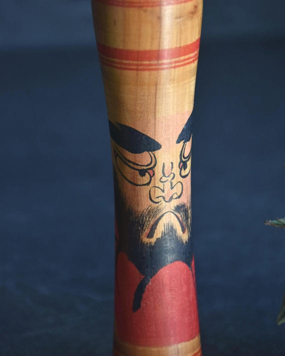 Tsugaru Kokeshi Doll By Zenji Sato