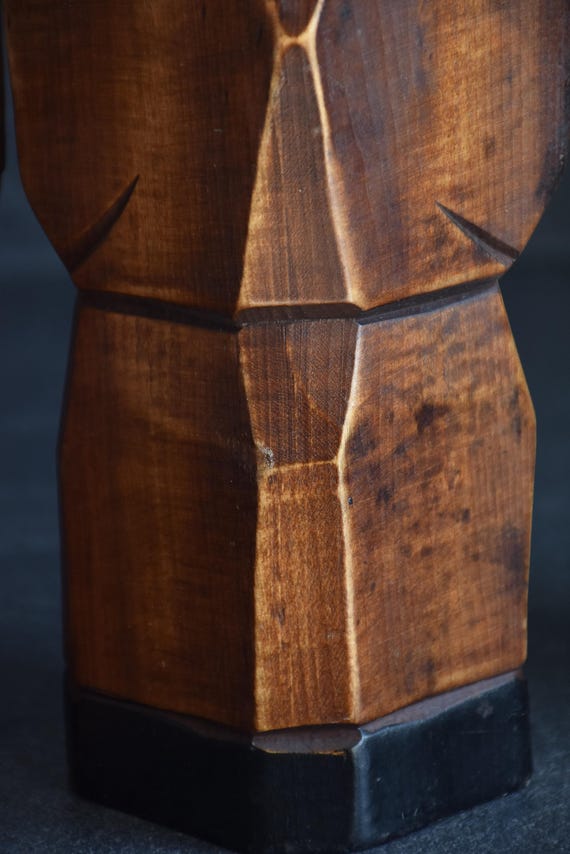 Ainu Wood Figures Folk Art Statues