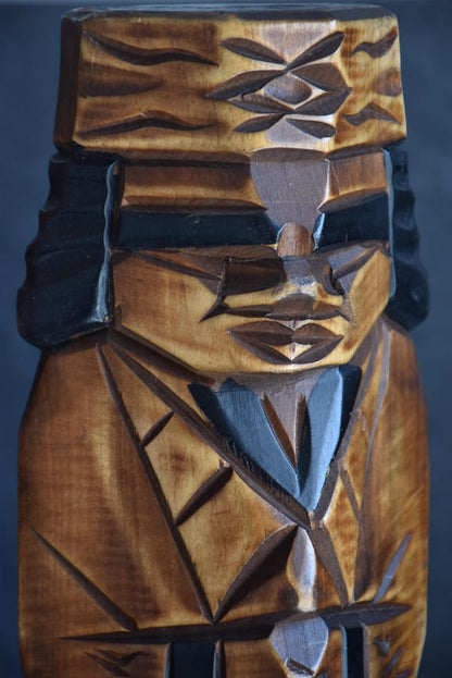 Ainu Wood Figures Folk Art Statues