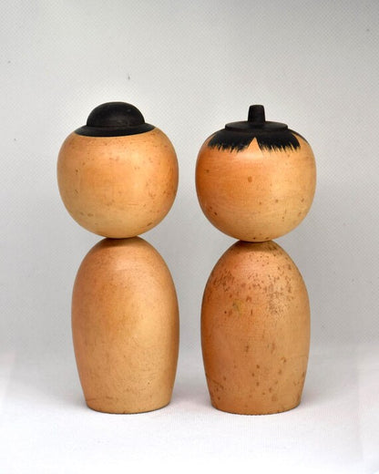 Japanese Kokeshi Dolls Pair