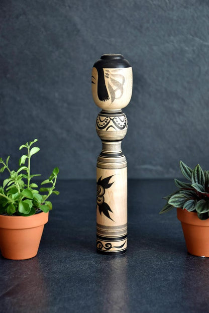 Tsugaru Kokeshi Doll By Zenji Sato
