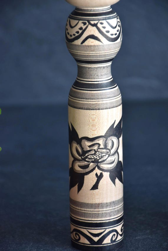 Tsugaru Kokeshi Doll By Zenji Sato