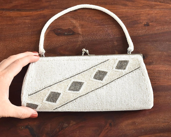 Japanese Beaded Clutch Floral