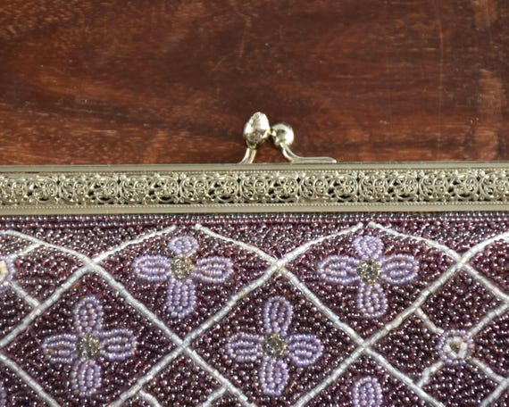 Japanese Beaded Floral Clutch