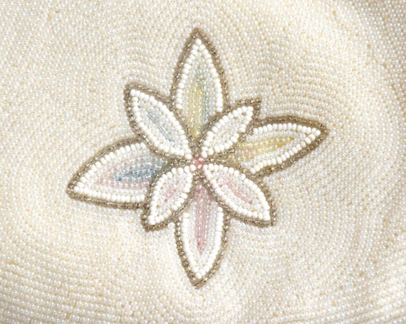 Japanese Floral Beaded Clutch