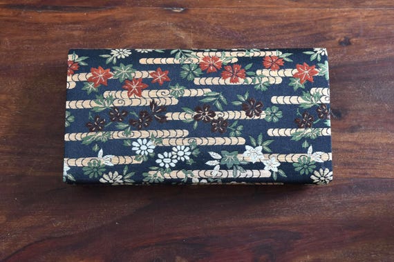 Japanese Kimono Clutch Maple Floral