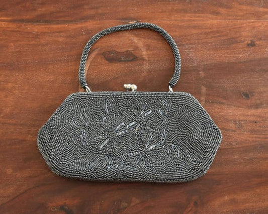 Japanese Beaded Clutch Floral Design