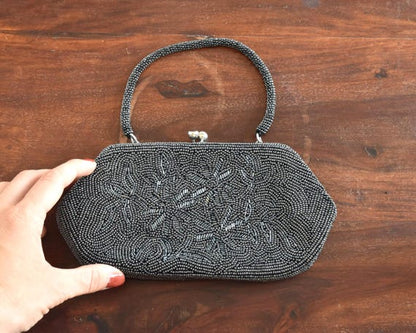 Floral Beaded Clutch