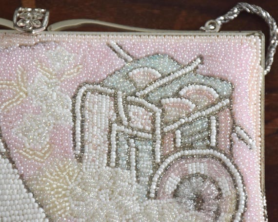 White Beaded Clutch