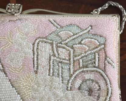 White Beaded Clutch