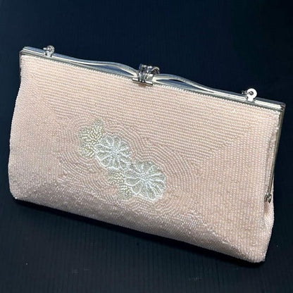White Beaded Clutch