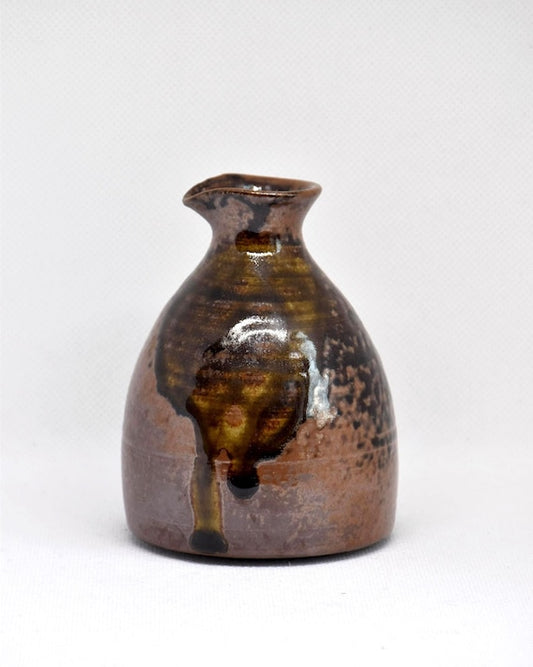 Japanese Stoneware Tokkuri Sake Bottle