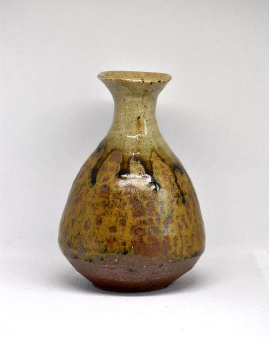 Earthy Stoneware Sake Bottle