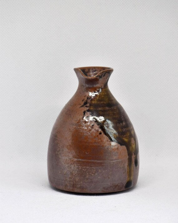Japanese Stoneware Tokkuri Sake Bottle