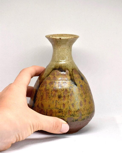 Earthy Stoneware Sake Bottle