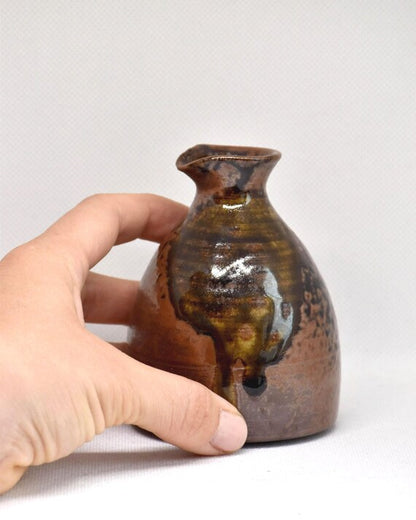 Japanese Stoneware Tokkuri Sake Bottle