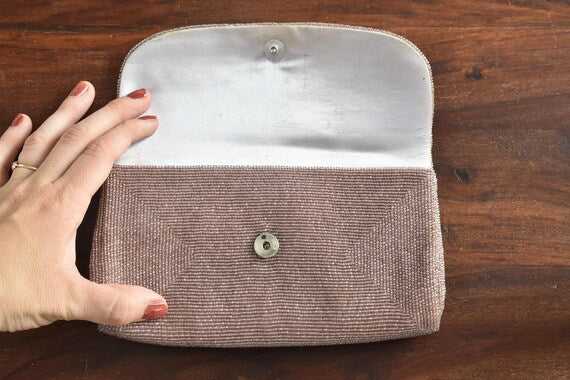 Floral Beaded Clutch