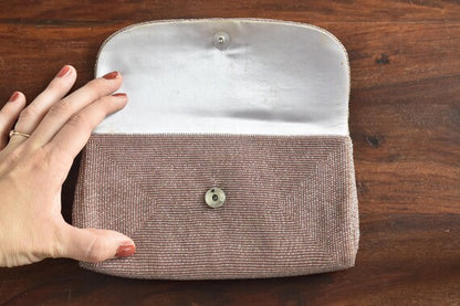 Floral Beaded Clutch