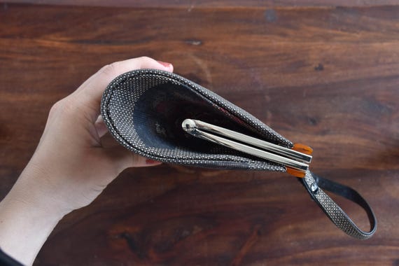 Oshima Tsumugi Silk Kimono Evening Clutch