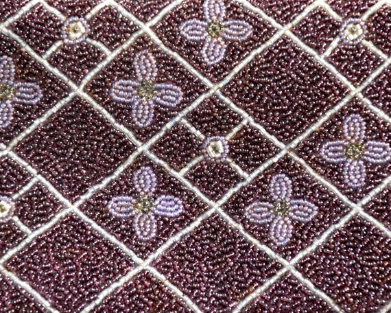 Japanese Beaded Floral Clutch