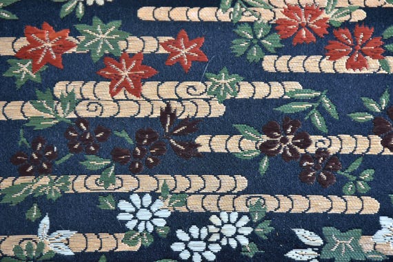 Japanese Kimono Clutch Maple Floral