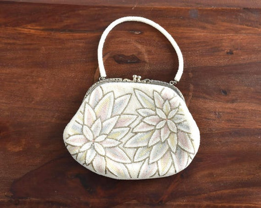 Japanese Beaded Floral Clutch