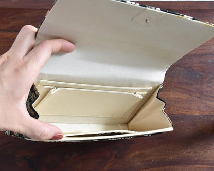 Japanese Kimono Clutch Maple Floral