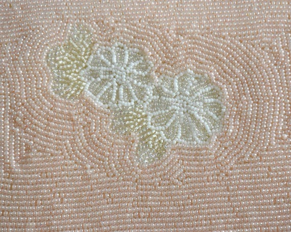 White Beaded Clutch