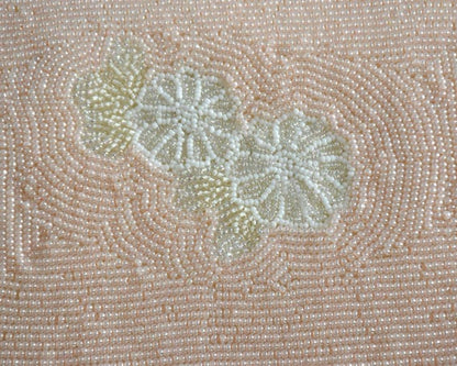White Beaded Clutch