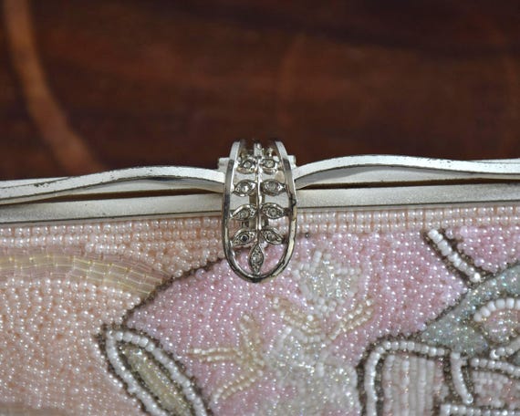 White Beaded Clutch