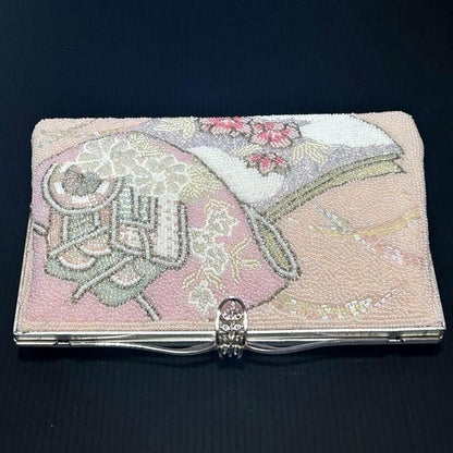 White Beaded Clutch