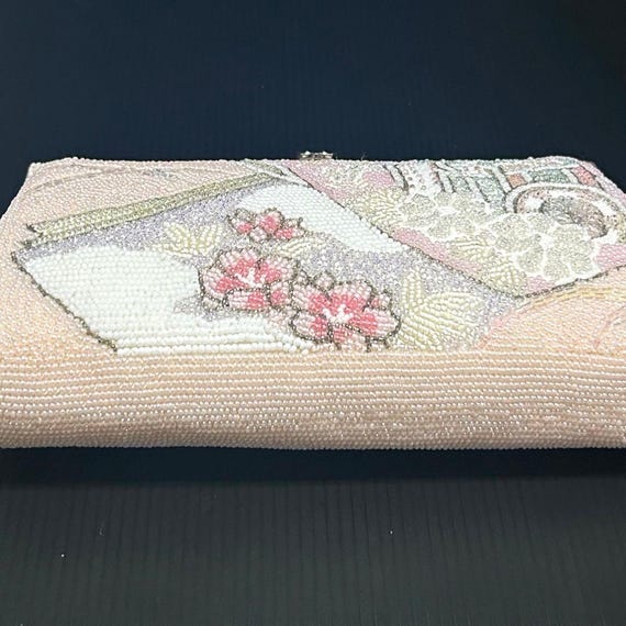 White Beaded Clutch