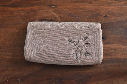 Floral Beaded Clutch