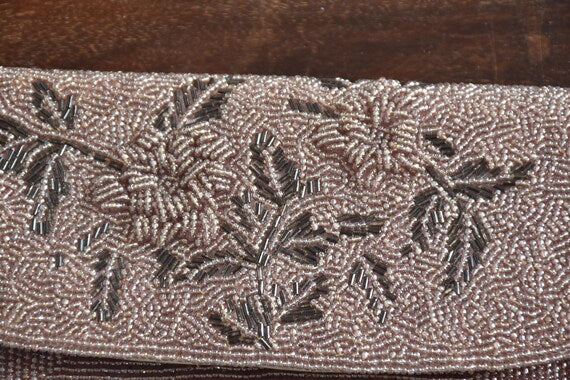 Floral Beaded Clutch