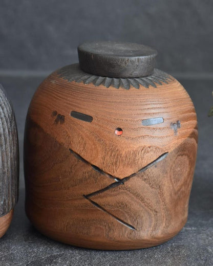 Sanpei Yamanaka Sosaku Kokeshi Pair