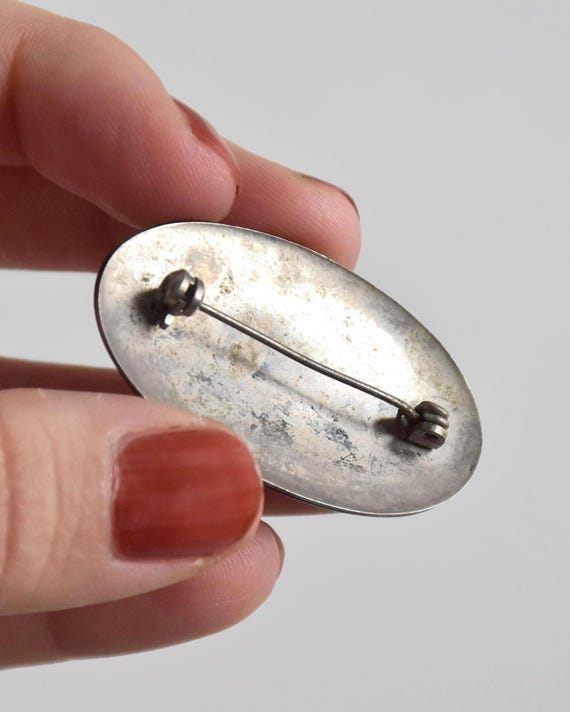 Japanese Zogan Gold And Silver Floral Brooch