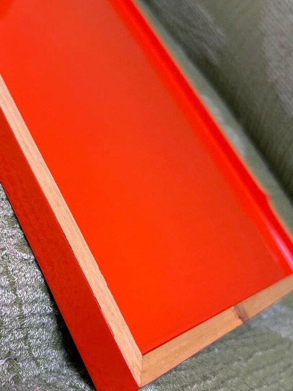 Ryukyu-Nuri Vermillion Lacquer Tray
