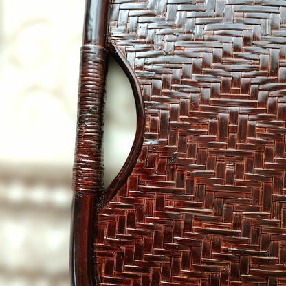 Japanese Bamboo Urushi Lacquer Tray