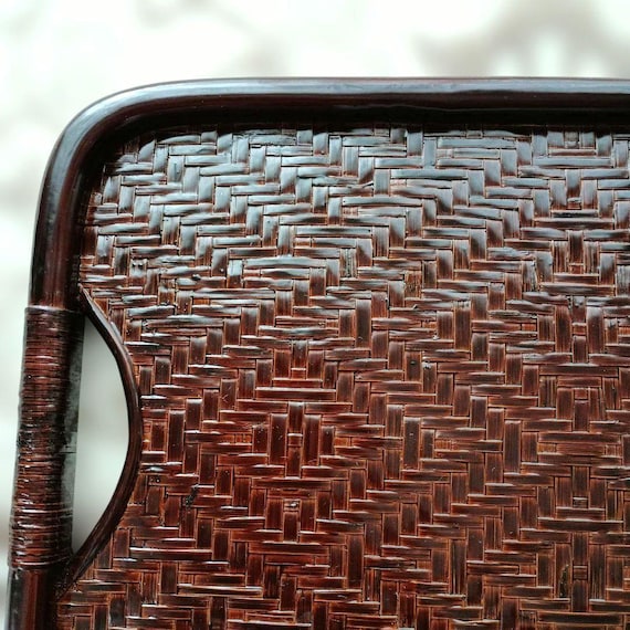 Japanese Bamboo Urushi Lacquer Tray