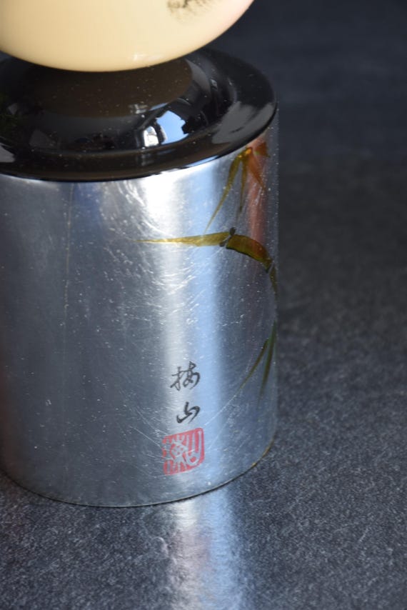 Kanazawa Silver Leaf Kokeshi Doll Hanawarabe Bamboo